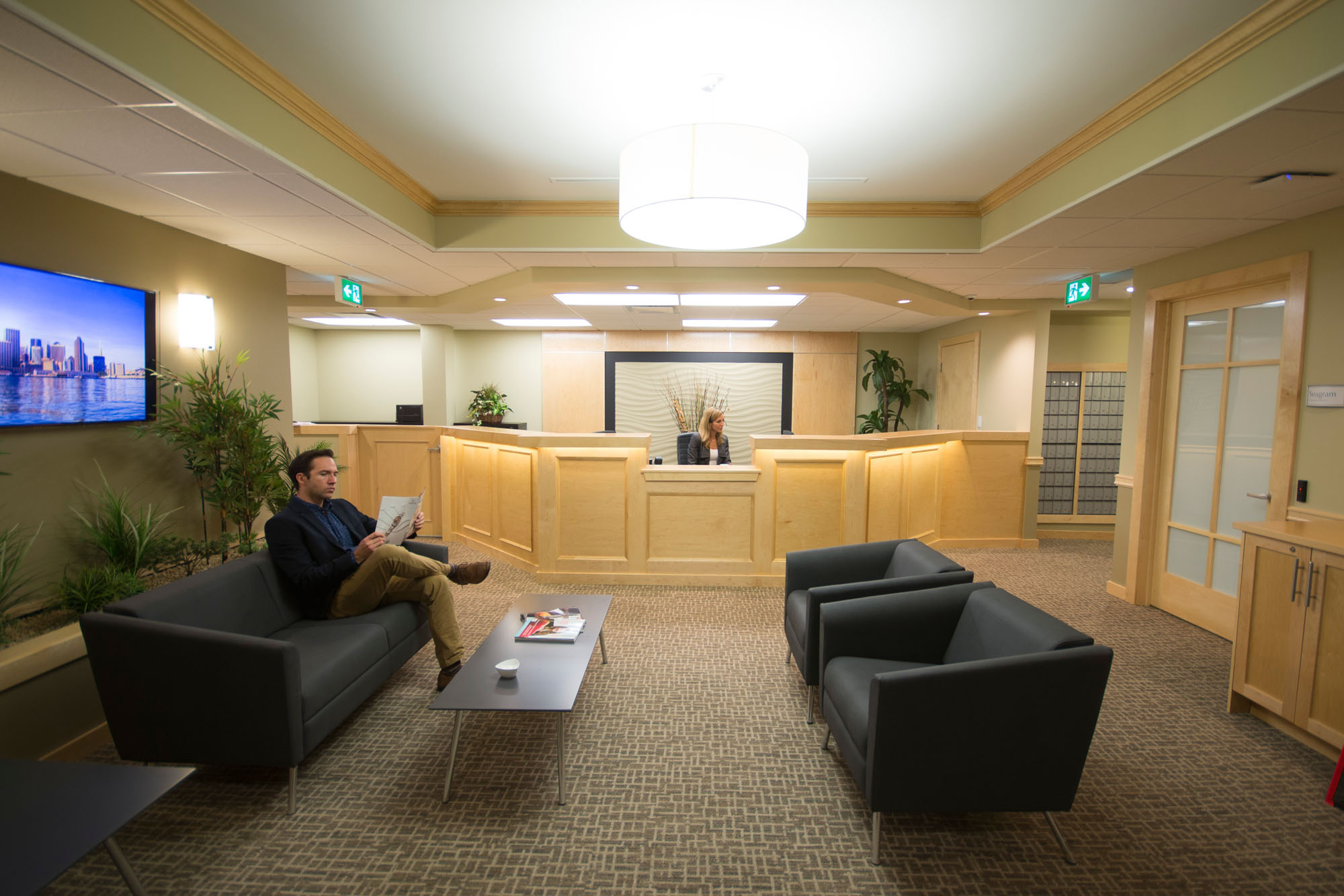 Chameleon Business Centres reception area